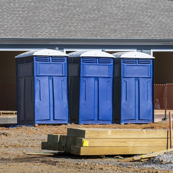 how often are the porta potties cleaned and serviced during a rental period in Litchfield Michigan